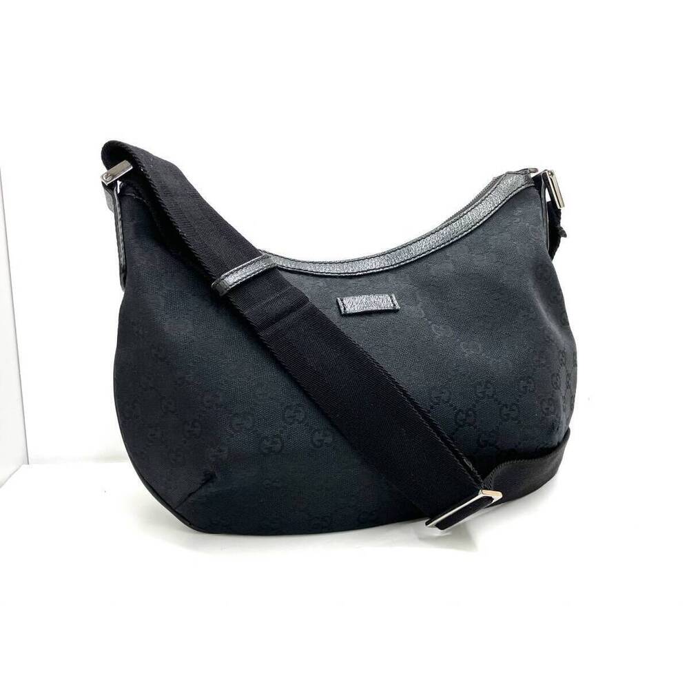 Gucci GG Canvas Hobo Bag Black